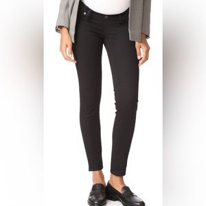Madewell Maternity Skinny Jeans in Black Frost